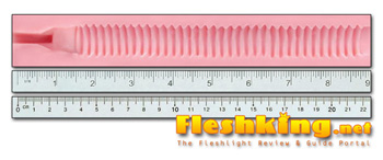 Super Ribbed Fleshlight Canal Length