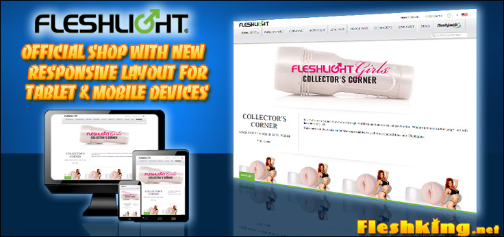 New responsive Fleshlight.com website with Collector's Corner