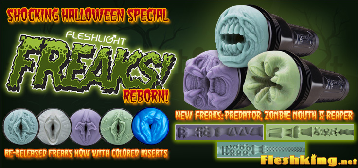 New Fleshlight Freaks: Predator, Zombie Mouth and Reaper introduced