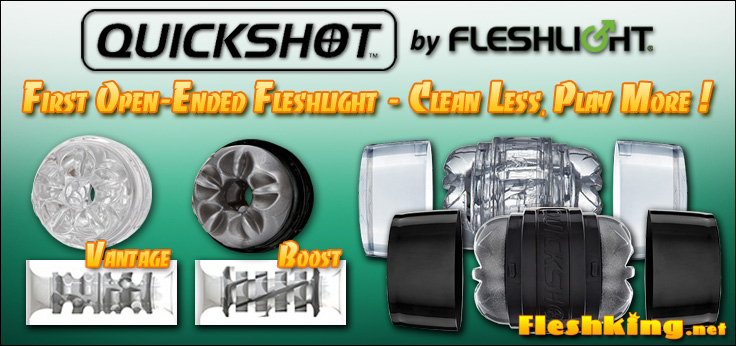 Fleshlight Quickshot Boost & Vantage - new double-ended masturbator